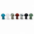 Mini Gemstone Mushroom Figurines
