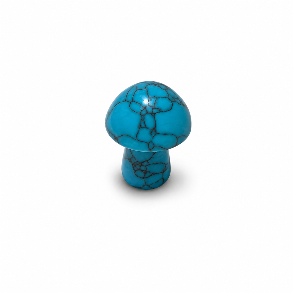 Mini Gemstone Mushroom Figurines