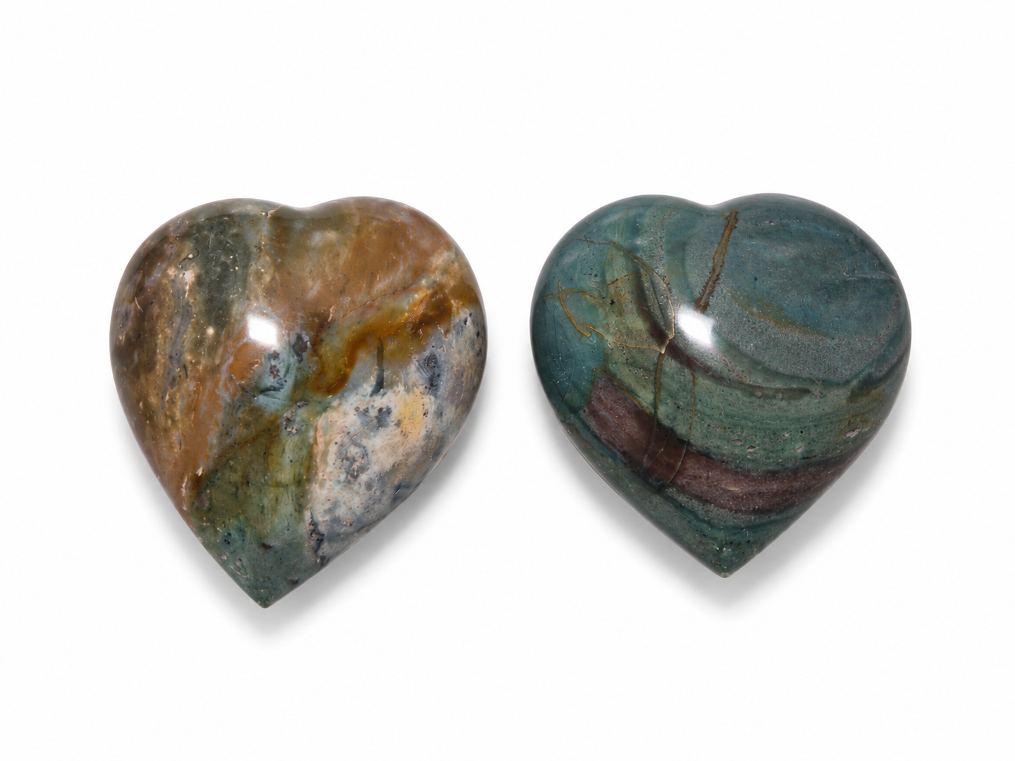 Ocean Jasper Hearts