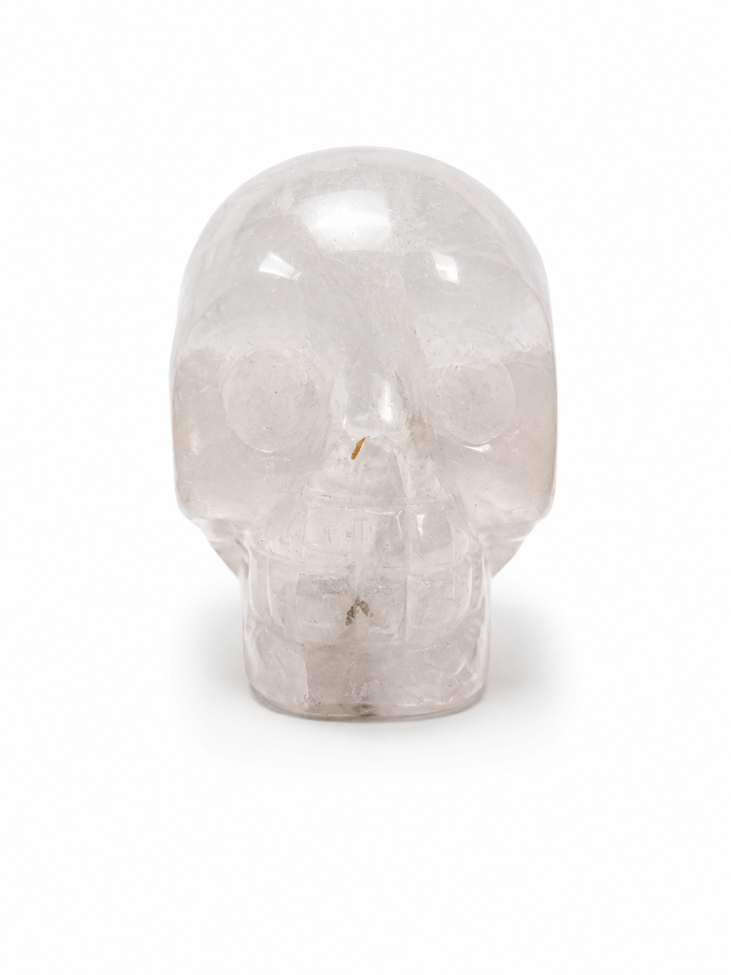 White Quartz Gem Skull
