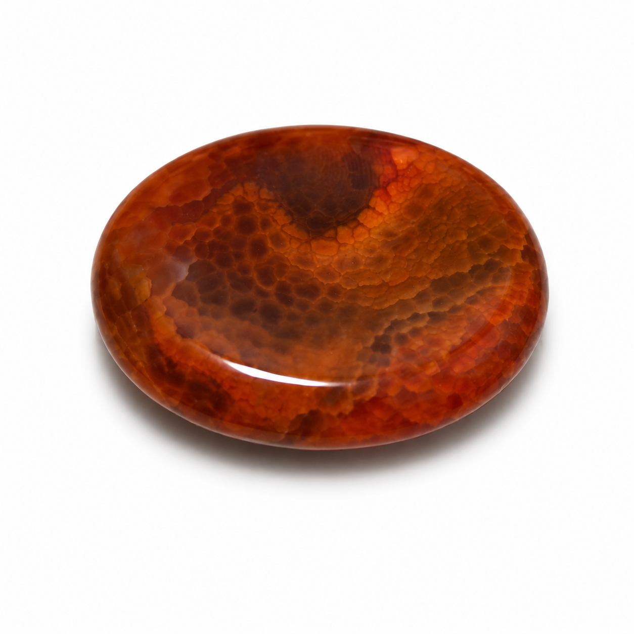 Gemstone Worry Stone – Carnelian or Kambaba Jasper